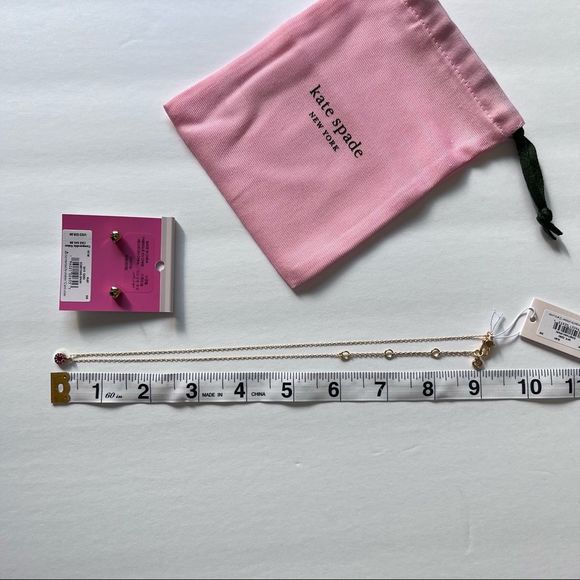 Kate Spade Something Sparkly Necklace and Earrings set - Picture 8 of 10